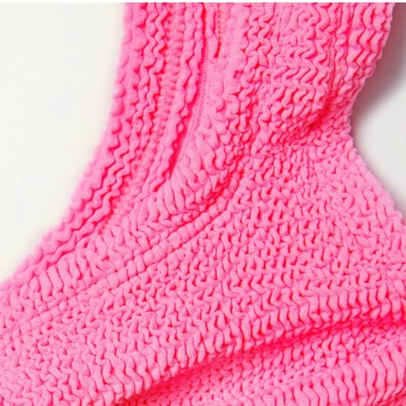 NWT Hunza g Juno twisted bikini set in bubblegum one size - Picture 4 of 8